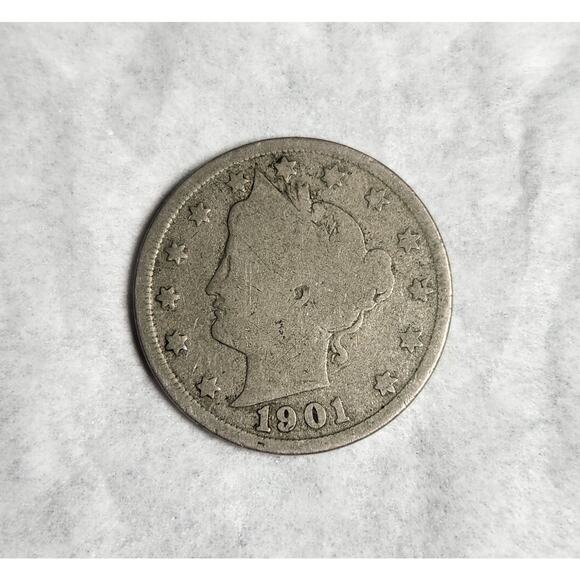 United States Liberty Head V Five Cent Coin Lot Of 4 1901, 1904 X 2, 1911 - Picture 3 of 7